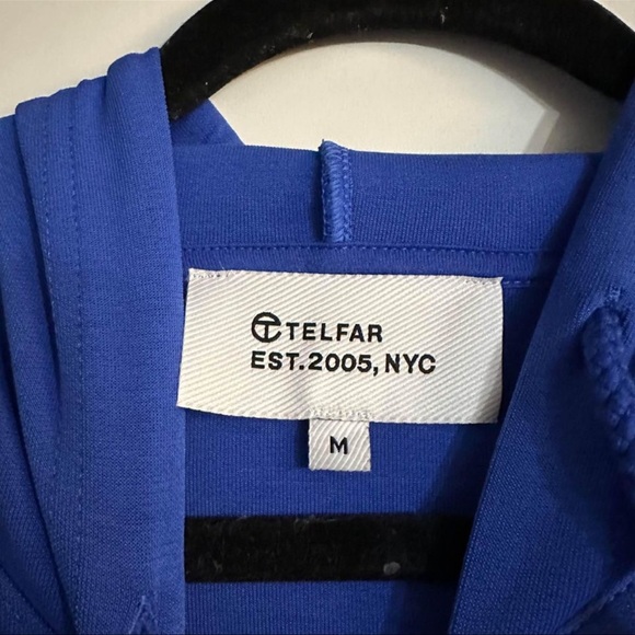 Telfar blue shopper embossed hoodie - Picture 2 of 2